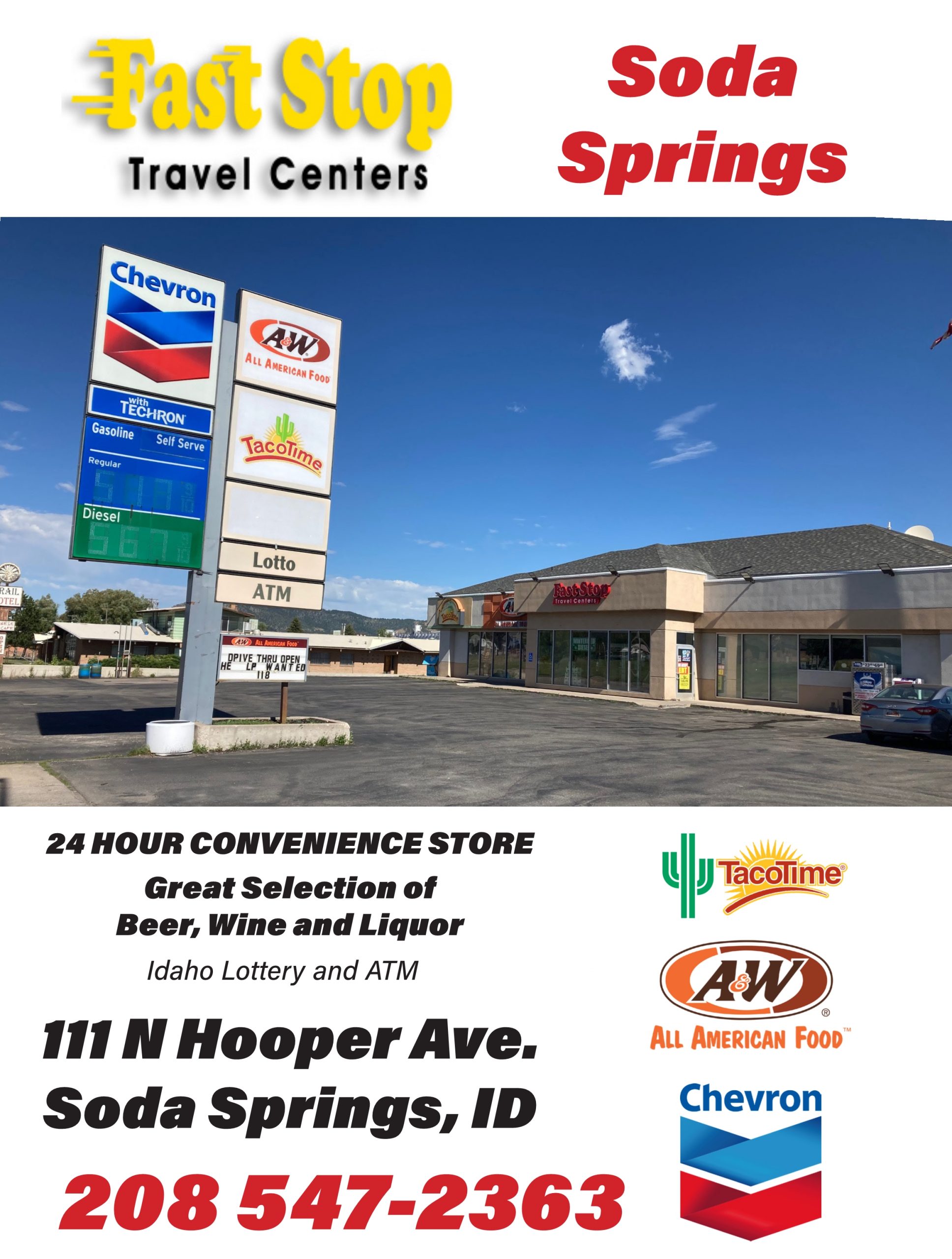 Fast Stop-Soda Springs Chevron - Discover Area Guides